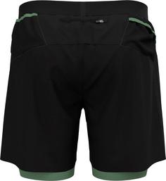 Rückansicht von Odlo X-Alp Funktionsshorts Herren black-loden frost