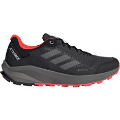 adidas GTX TRAILRIDER Trailrunning Schuhe Herren black-grefou-solred