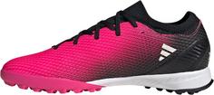 Rückansicht von adidas X SPEEDPORTAL.3 TF Fußballschuhe team shock pink-zero met-core black