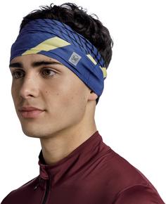 Rückansicht von BUFF Underhelmet Stirnband akim-cobalt