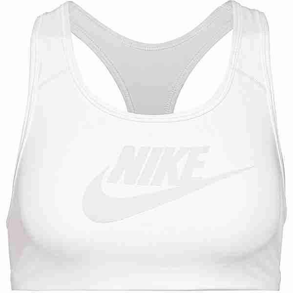 Nike DRI-FIT SWOOSH FUTURA Sport-BH Damen white-photon dust