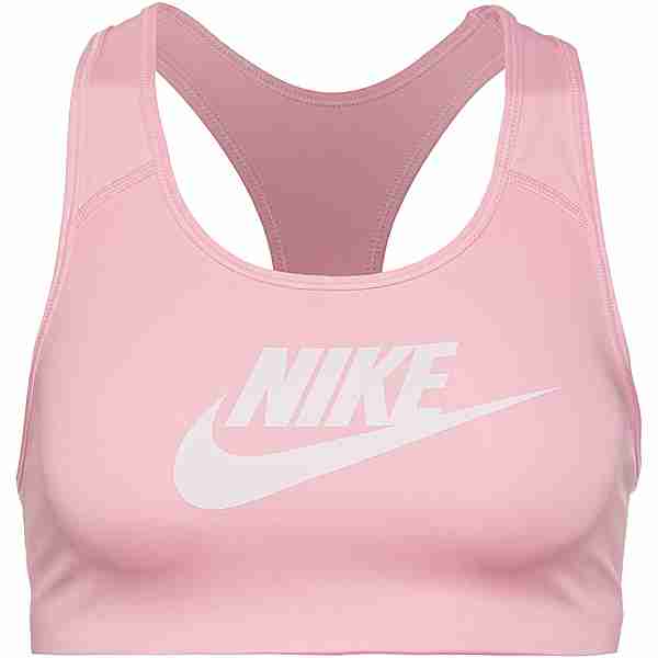 Nike DRI-FIT SWOOSH FUTURA Sport-BH Damen med soft pink-white