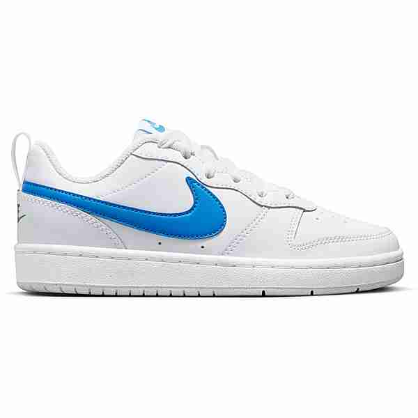 Nike Court Borough Low 2 Sneaker Kinder white-photo blue-pure platinum