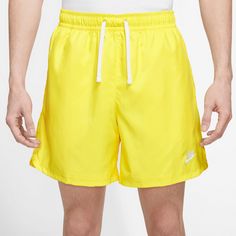 Rückansicht von Nike NSW Essentials Lined Flow Shorts Herren opti yellow-white
