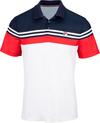 FILA Paul Tennis Polo Herren - white-fila red comb