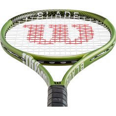 Rückansicht von Wilson BLADE FEEL 100 TNS Tennisschläger black-green