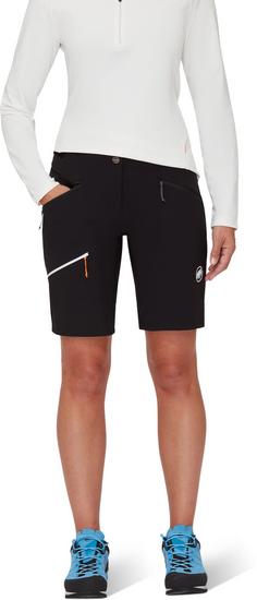 Rückansicht von Mammut Taiss Softshellshorts Damen black