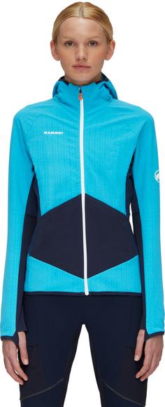 Rückansicht von Mammut Eiger Speed Hybrid Fleecejacke Damen sky-night