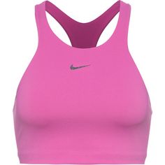 Nike Dri Fit ALATE Sport-BH Damen cosmic fuchsia-iron grey