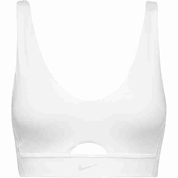 Nike INDY PLUNGE CUTOUT Sport-BH Damen white-photon dust