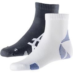 ASICS CUSHION RUN QUARTER Laufsocken performance black-brilliant white