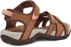 Rückansicht von Teva Tirra Leather Outdoorsandalen Damen honey brown