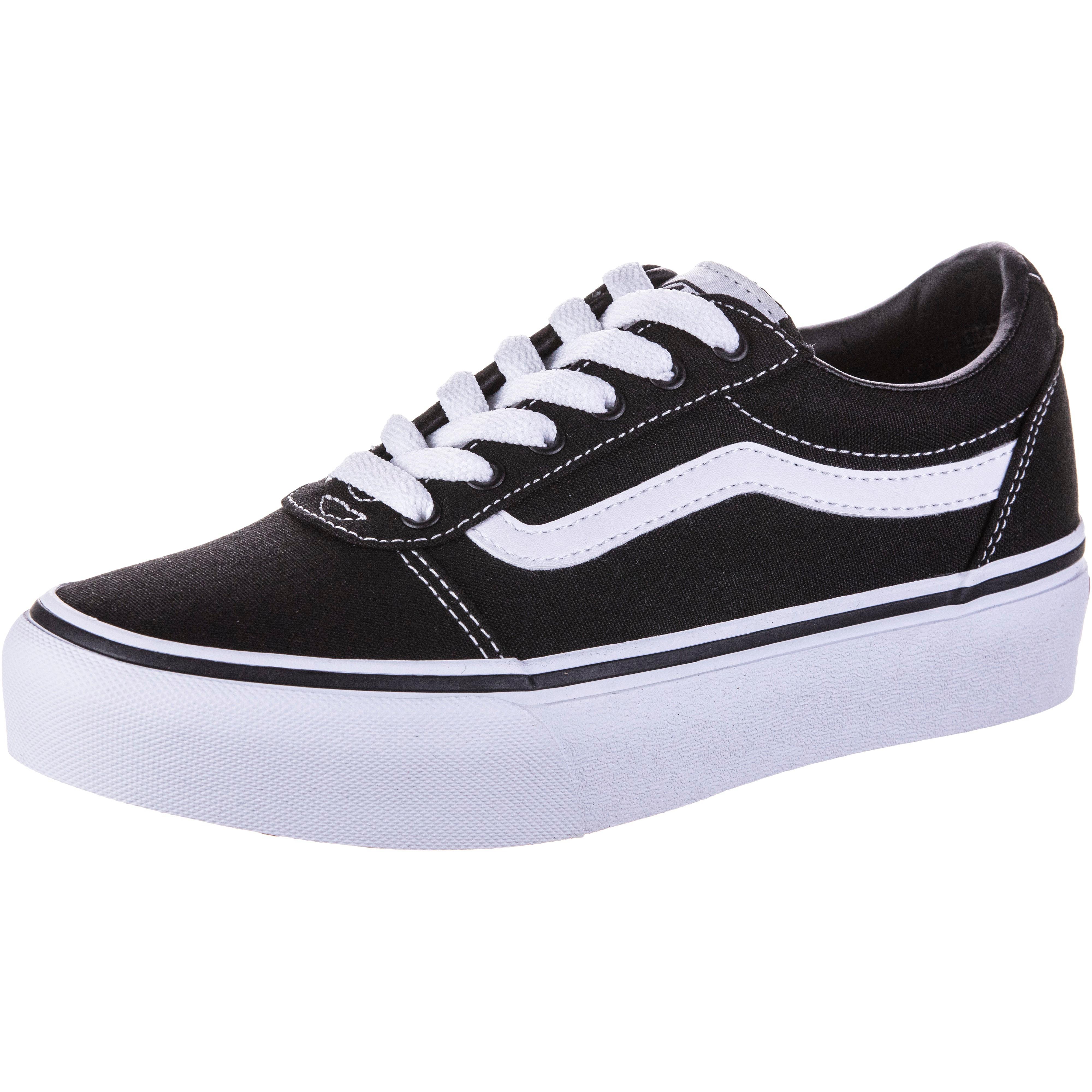 Vans Ward Platform Sneaker Madchen canvas black white im Online Shop von SportScheck kaufen