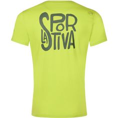 Rückansicht von La Sportiva Back Logo Klettershirt Herren lime punch