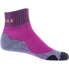 Rückansicht von Falke TK2 Explore Short Wandersocken Damen radiant orchid