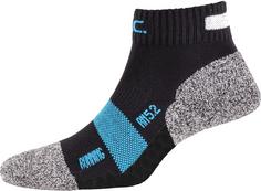 P.A.C. REFLECTIVE PRO Laufsocken Herren black-cyan