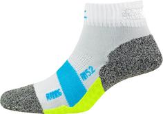 P.A.C. REFLECTIVE PRO Laufsocken Herren white-cyan