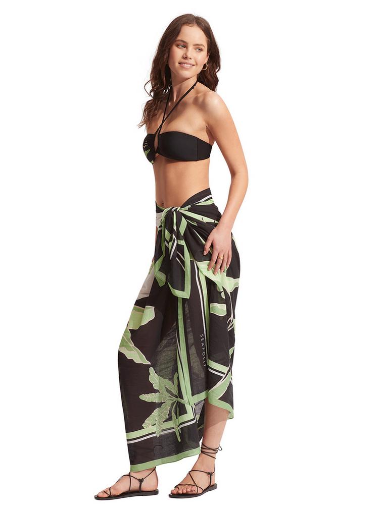 Seafolly Seafolly Palm Paradise Tuch Damen - black - 1 | SportScheck