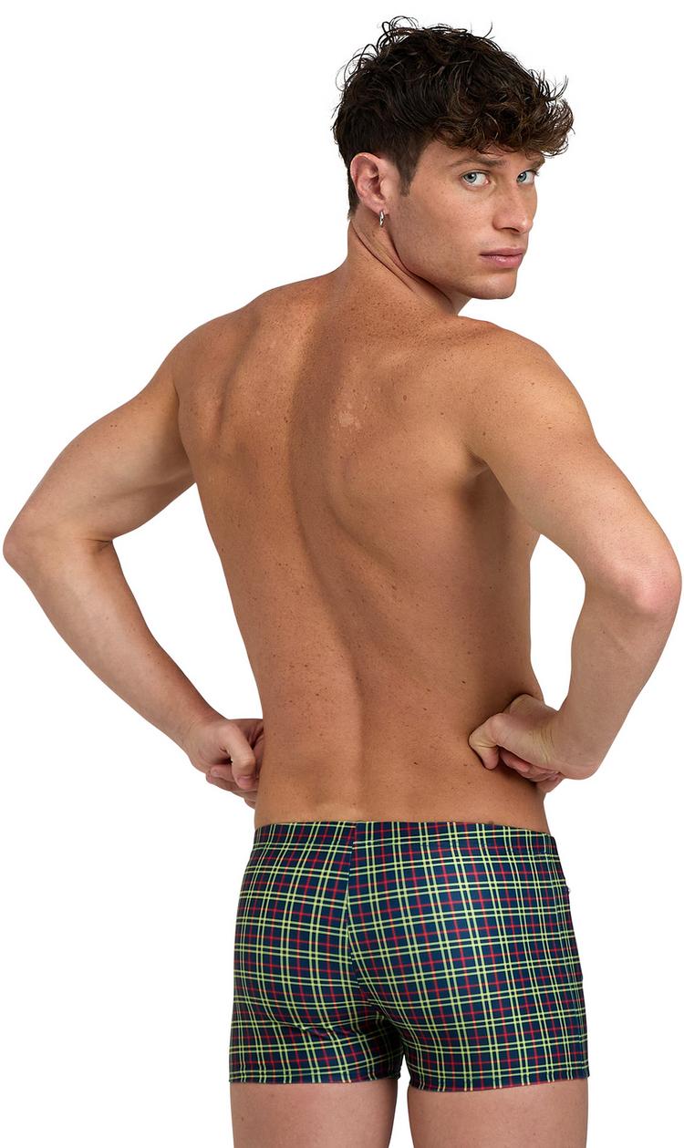 Arena Arena Checks Zip Badehose Herren - navy checks - 1 | SportScheck