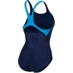 Rückansicht von Arena Pro Schwimmanzug Damen navy-turquoise