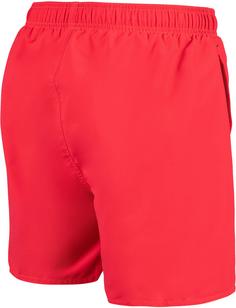 Rückansicht von Arena Logo Badeshorts Herren fluo red-dark olive