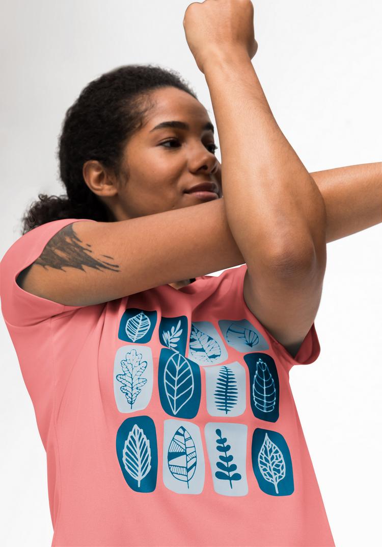 Maier Sports Maier Sports Waltraut Print Funktionsshirt Damen - tulip blush-print leaves - 0 | SportScheck