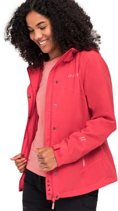 Rückansicht von Maier Sports Metor Sustain Funktionsjacke Damen watermelon red-tulip blush