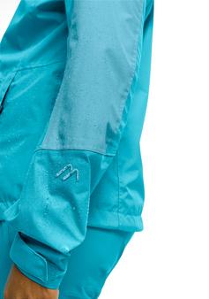 Rückansicht von Maier Sports Partu Funktionsjacke Damen teal pop-spray