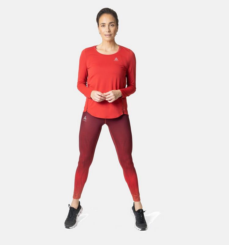 Odlo Odlo Zeroweight Lauftights Damen - american beauty - 2 | SportScheck