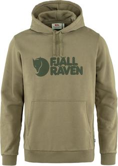 FJÄLLRÄVEN Logo Hoodie Herren light olive