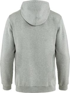 Rückansicht von FJÄLLRÄVEN Logo Hoodie Herren grey-melange