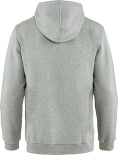 Rückansicht von FJÄLLRÄVEN Logo Hoodie Herren grey-melange