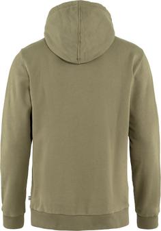 Rückansicht von FJÄLLRÄVEN Logo Hoodie Herren light olive