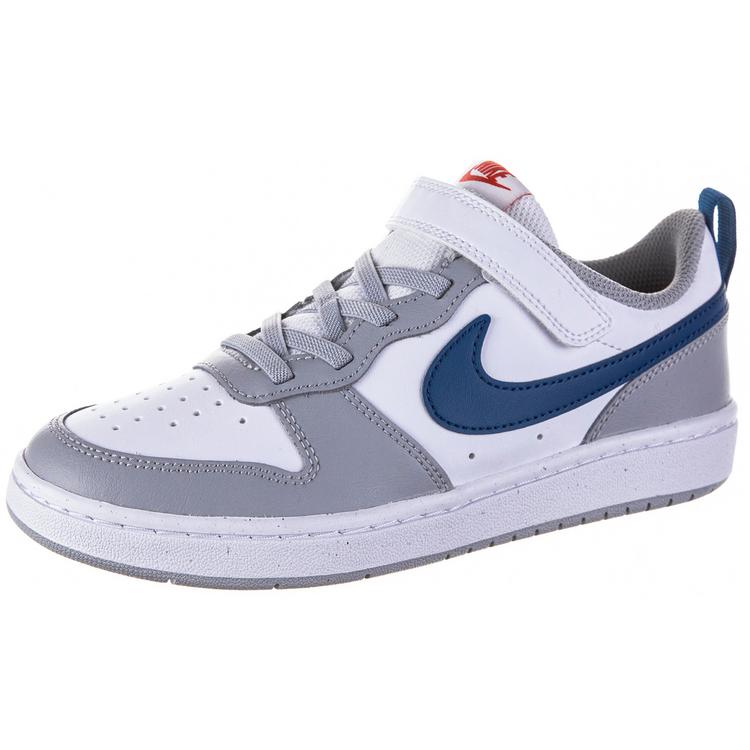 Nike Nike COURT BOROUGH 2 Sneaker Kinder - white-marina-lt smoke grey-habanero red - 0 | SportScheck
