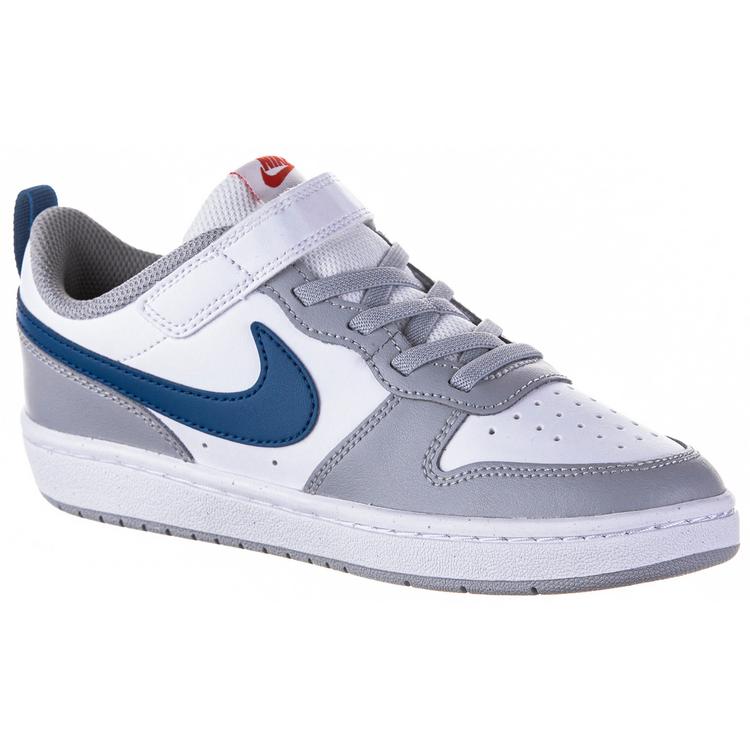 Nike Nike COURT BOROUGH 2 Sneaker Kinder - white-marina-lt smoke grey-habanero red - 0 | SportScheck