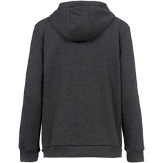 Rückansicht von unifit Hoodie Damen anthracite melange