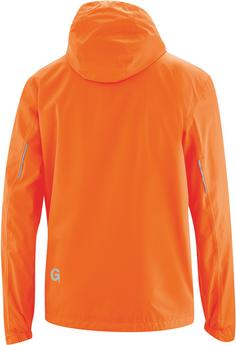 Rückansicht von Gonso Save light Regenjacke Herren shocking orange