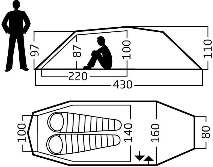 Nordisk Nordisk Oppland 2 (2.0) PU Tunnelzelt - dark olive - 4 | SportScheck