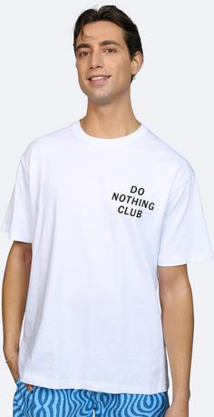 Rückansicht von ON VACATION do nothing Club T-Shirt white