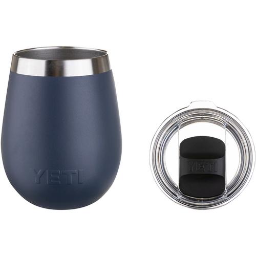 Rückansicht von Yeti Rambler 10 Oz Wine Tumbler Trinkbecher navy