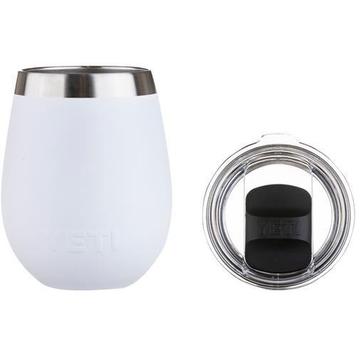 Rückansicht von Yeti Rambler 10 Oz Wine Tumbler Trinkbecher white