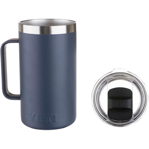 Rückansicht von Yeti Rambler 24 Oz Mug Trinkbecher navy