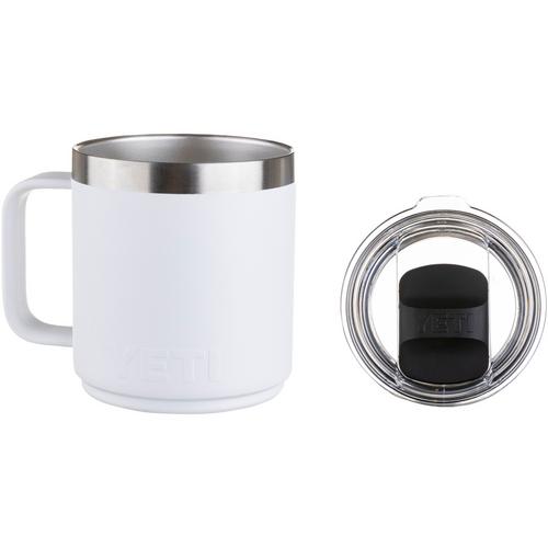 Rückansicht von Yeti Rambler 10 Oz Mug Trinkbecher white