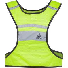 Rückansicht von Löffler REFLEX Fahrradweste neon-yellow