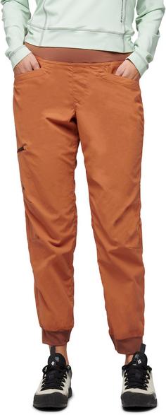 Rückansicht von Black Diamond TECHNICIAN JOGGER Kletterhose Damen moab brown