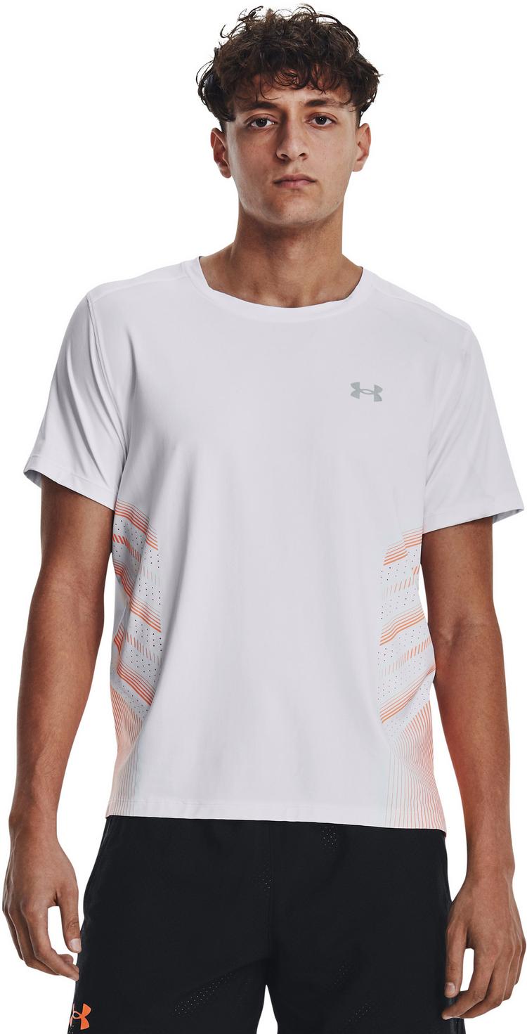 Under Armour Under Armour ISO-CHILL LASER Funktionsshirt Herren - white-orangeblast-reflective - 0 | SportScheck