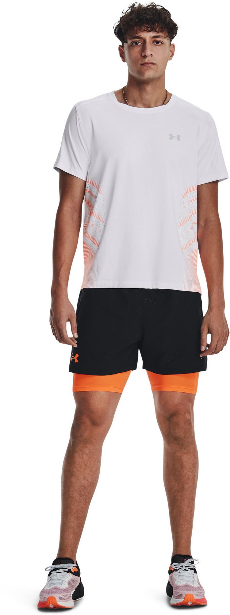 Under Armour Under Armour ISO-CHILL LASER Funktionsshirt Herren - white-orangeblast-reflective - 2 | SportScheck