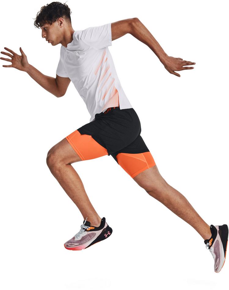 Under Armour Under Armour ISO-CHILL LASER Funktionsshirt Herren - white-orangeblast-reflective - 4 | SportScheck