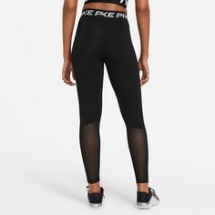 Rückansicht von Nike PRO 365 Tights Damen black-white