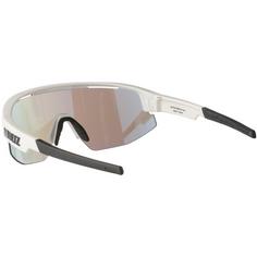 Rückansicht von Bliz Matrix Sportbrille shiny white-smoke with blue multi